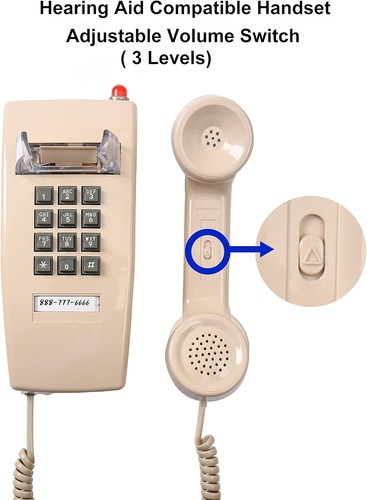 Classic Wall Phones for Landline with Mechanical Ringing Single Line 2554 Wal... - Picture 4 of 9