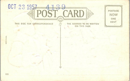 Vintage Neujahr Postkarte Stadtschreier mit Laterne Glocke Zylinder Hut Anfang 1900 UP - Bild 2 von 4