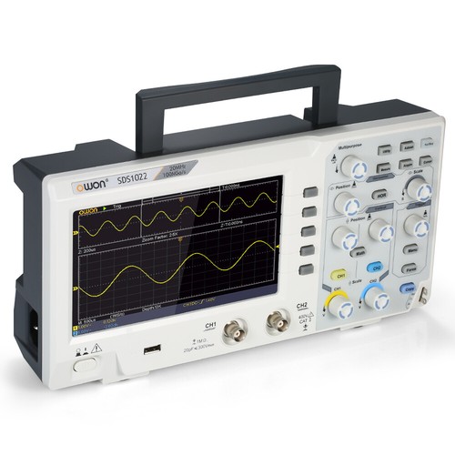 SDS1022 Oscilloscope 2Channels Oscillometer Digital Storage Oscilloscope 2CH 20M - Picture 5 of 6