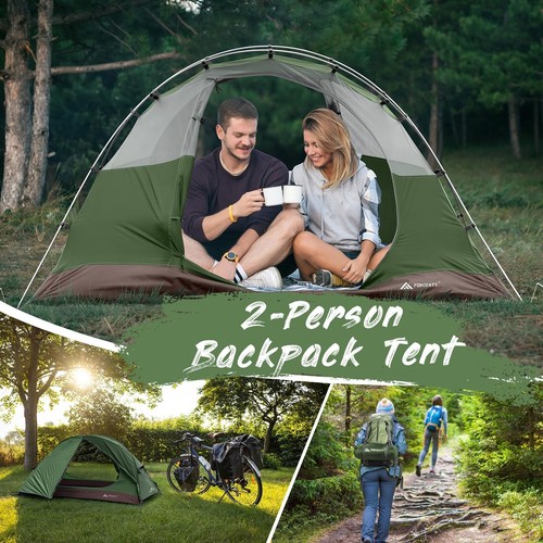 Forceatt 2 Person Ultralight Instant Tent Waterproof Windproof Backpack Camping - Picture 6 of 7