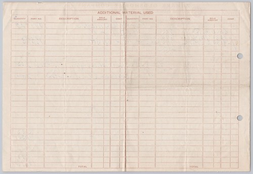 1939 Portsmouth, Ohio Zuhars Oldsmobile Company Receipt for Services FUll Page - Picture 2 of 2