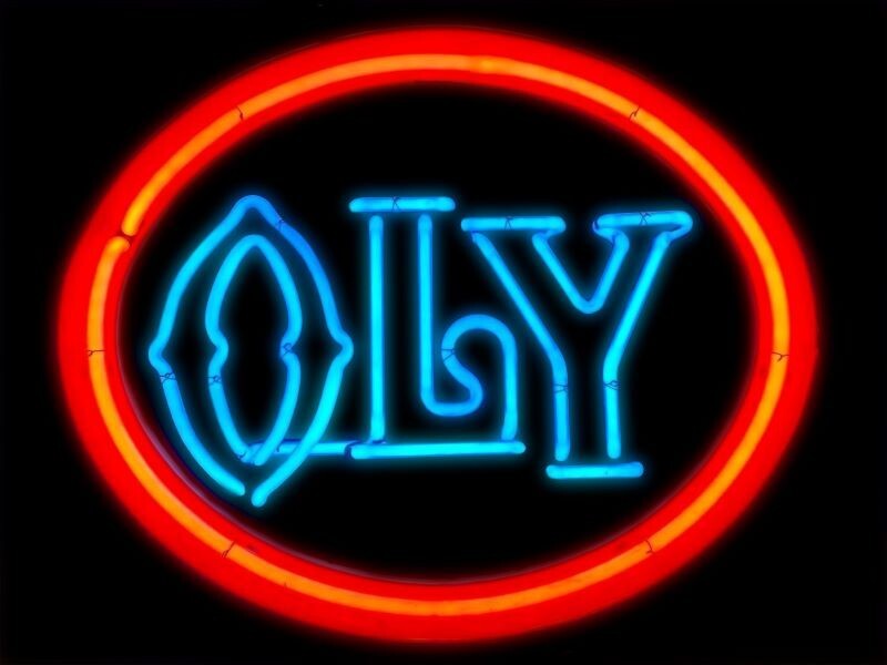 ビンテージ OLY ネオンサイン アメリカ雑貨 オリンピアビール ネオンライト OLY Olympia Beer New Metal Sign: 12 x 16