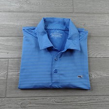 Vineyard Vines Performance Polo Men's Large On the Go Sankaty Whale Logo