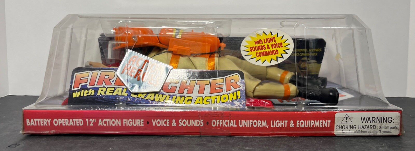 Action Heroes 12" Firefighter Crawling Action Figure Read De