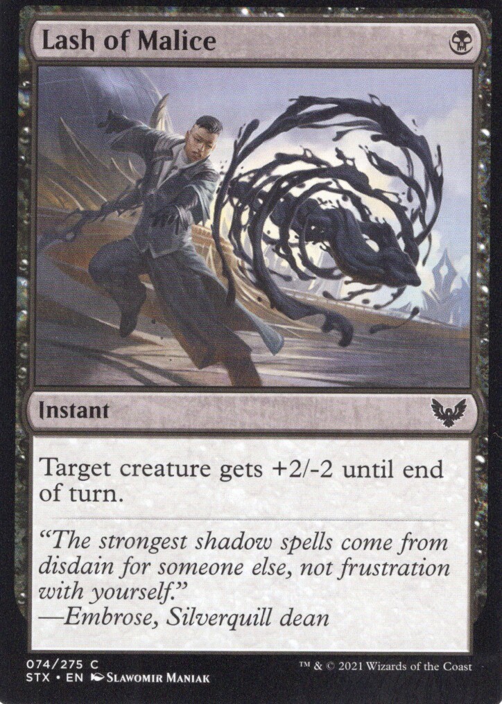 LASH OF MALICE 074/275 STRIXHAVEN SOM MTG MAGIC NM