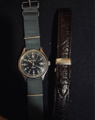 Hamilton Khaki Field 9721B Black Dial Day Automatic Men's Watch