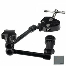 Fomito 11" Inch Articulating Magic Arm Super Clamp For Camera LCD Monitor Light