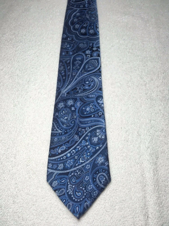 STAFFORD CORBATA HOMBRE NEGRO AZUL Y GRIS 3,25 X 60 Foto 2 de 4