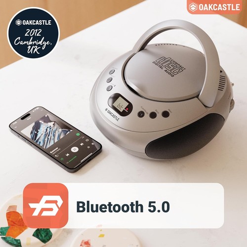 Boombox CD Bluetooth portatile con radio FM | CD, CD-R, CD-RW | 30 preset - Foto 51 di 51
