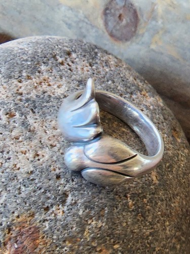 Retired James Avery Rare Bird Wrap Ring Size 7.5 Neat Piece! - Picture 5 of 5