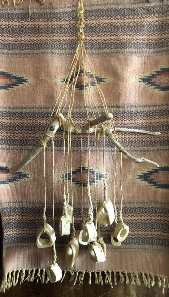 Carillones de viento/colgantes de pared de huesos hechos a mano únicos Foto 2 de 4