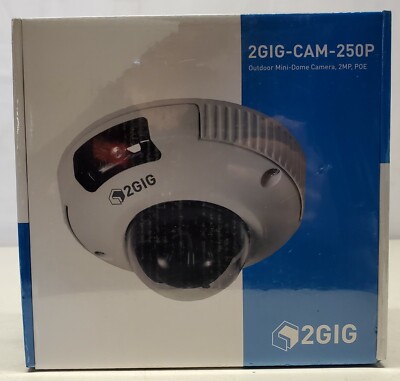 2GIG Outdoor Mini-Dome Camera 2GIG-CAM-250P 2MP, POE Night Vision ...