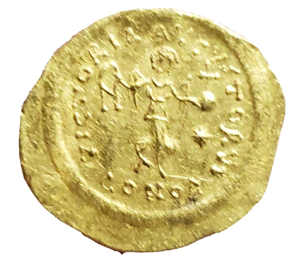 Justin II (AD 565-578) Byzantine Gold Tremissis