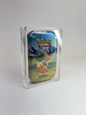 Pok mon Mini Tin Single Acrylic Display Case  Sealed Collector Protector