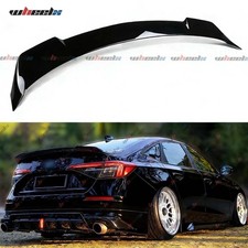 For 2022-2026 Honda Civic Yofer Gloss Black High Kick Duckbill Trunk Spoiler Lip
