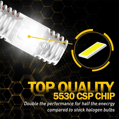 AUXITO H7 LED Headlight Bulbs Kit Beam Hi/Lo Super Bright White 12v 2pcs durable - Picture 6 of 15