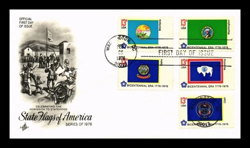 US COVER STATE FLAGS OF AMERICA FIRST DAY ISSUE COMBO ARTCRAFT CACHET