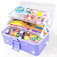 3000Pcs Arts and Crafts Supplies for Kids Girls 8-12 Craft Kit with Pipe Clea...