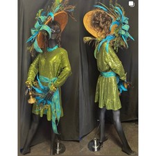 Ms Peacock from Clue Game Costume - Handmade One-of-a-Kind - Womans Med / Large