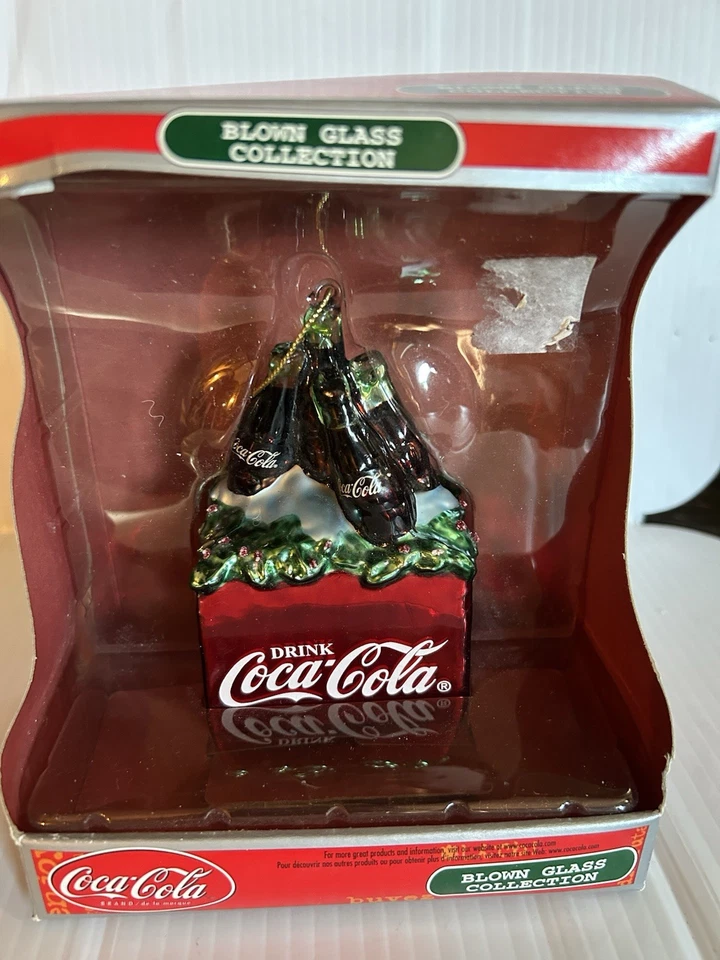 COCA-COLA BLOWN GLASS LIMITED EDITION TREE ORNAMENT By CAVANACH - Image 2 of 4