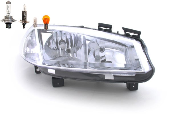 Scheinwerfer Passend FüR Renault Megane Ii 11/2002-12/05 Rechts Mit Leuchtmittel-image