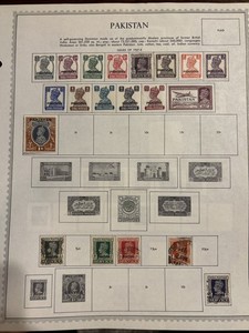 Pakistan Stamps 1947-48 India Overprint George VI Used, Unused H