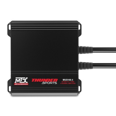MTX Audio MUD100.4 Thunder Sports 100W x 4 @ 2Ω Full Range Class D Marine Amp