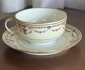 S A PORCELAINE Limoges France tea cup and saucer