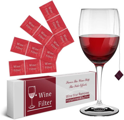 Wine Filter Purifier Removes Sulfites Histamines Tannins Headache Relief 12 Pack