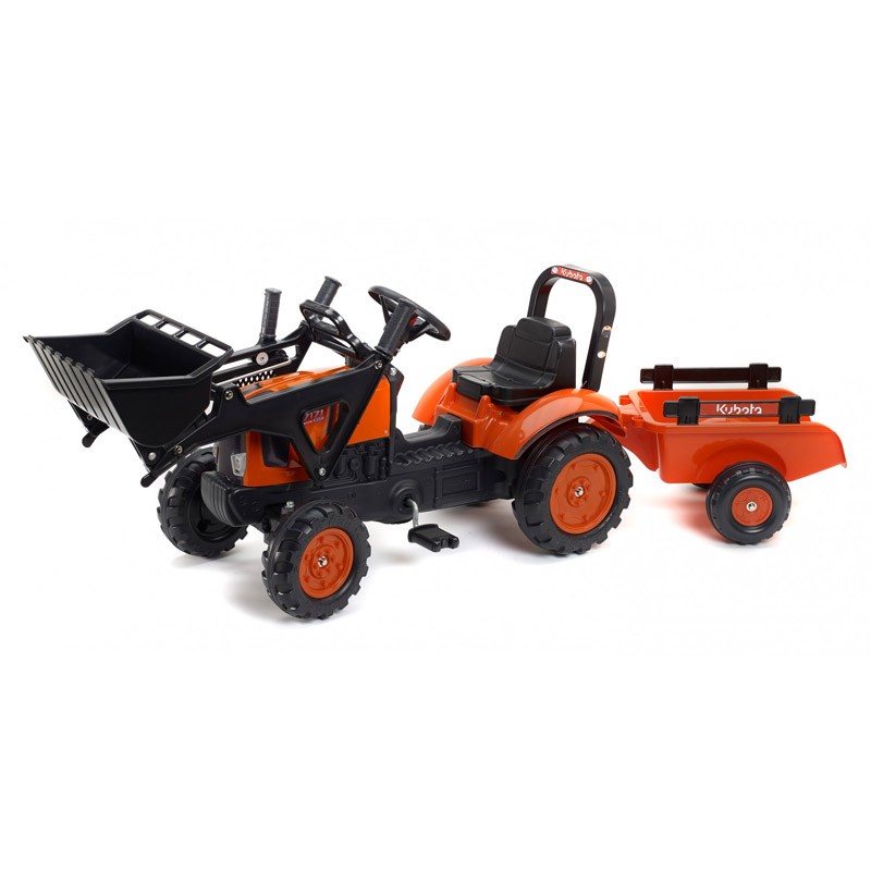 Kubota M7171 Pedal Tractor with Loader and Trailer By Falk FA2065AM 48290₽