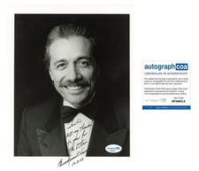 Edward James Olmos "Battlestar Galactica" SIGNED 8x10 Photo 'To Justin' ACOA