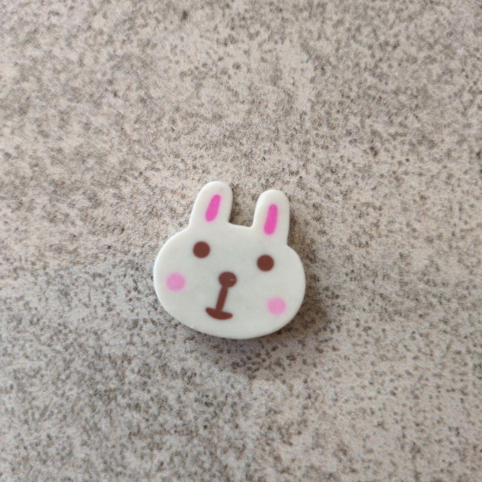 Fruit Bunny Erasers Set of 3 Mini Pineapple Strawberry Rabbit Motif | eBay