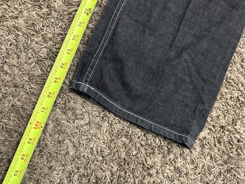 Vintage Y2K Ecko Unltd Jeans Men Charcoal Rhino Graffiti Embroidery Size 38x29 - Picture 6 of 8