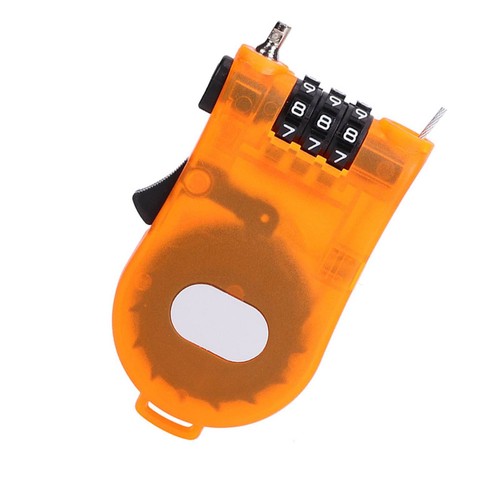 Mini Drawstring Password Anti Theft Lock Waterproof Retractable Motorcycle He CB - Afbeelding 21 van 24