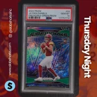 2024 PANINI PRIZM #24 JAYDEN DANIELS FIREWORKS GREEN RC ROOKIE PSA 10