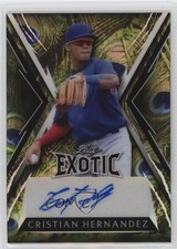 2023 Leaf Exotic Peacock Prismatic 2/8 Cristian Hernandez #BA-CH2 Auto 4z8