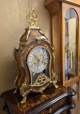 Kaminuhr Standuhr Hermle Boulle Stil mit Bim-Bam Schlagwerk