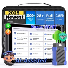 2025 New Mucar 892BT Car Diagnostic Tool OBD2 Scanner 35+ Services AI Assisted