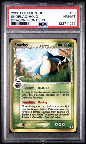 Snorlax (Delta Species) 10/101 Dragon Frontiers Holo PSA