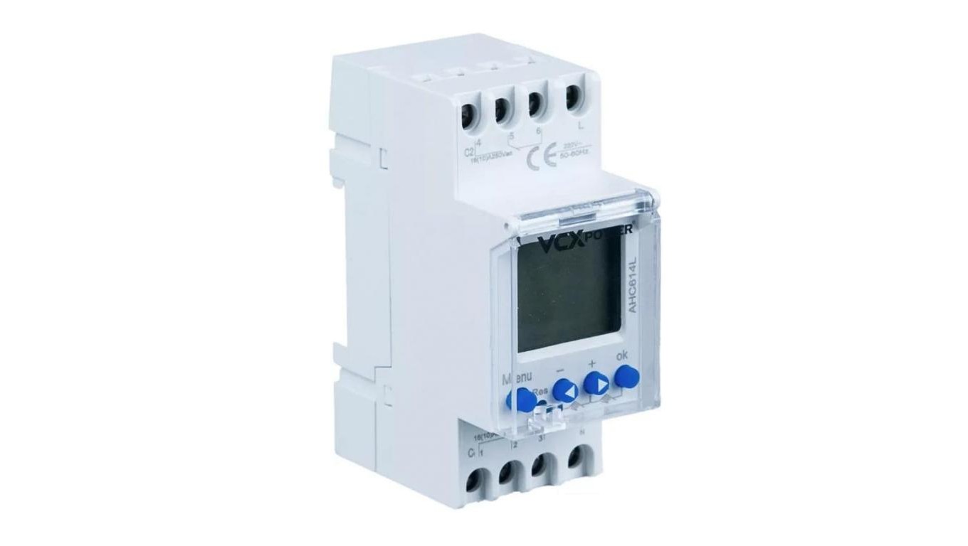 5901122687283 VCX Zegar Sterujący Dwukanałowy Астрономический модуль AHC 614L VCX