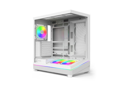 MONTECH SKY 3 ATX PC Case, Panoramic Glass, Adjustable Airflow, Personalized Des