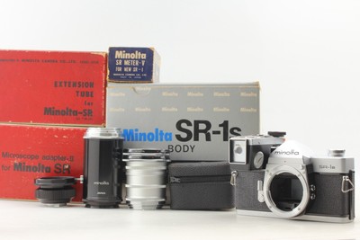 [MINT w/ Box Meter V] Minolta SR-1S Silver 35mm SLR Film Camera Body From JAPAN