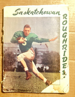 1948 SASKATCHEWAN ROUGHRIDERS WIFU (CFL) FOOTBALL PROGRAM vs CALGARY / WINNIPEG