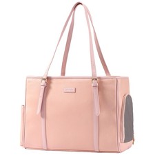 Fashion Dog Purse Pet Carrier Leather Bag for Small Dogs Cats Puppy, Portable...