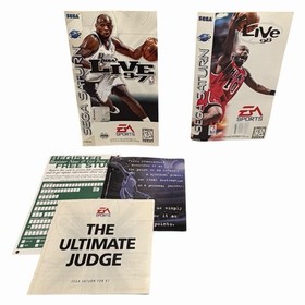 NBA Live 97 + NBA Live 98 (Sega Saturn) autentico CIB completo con manuale testato