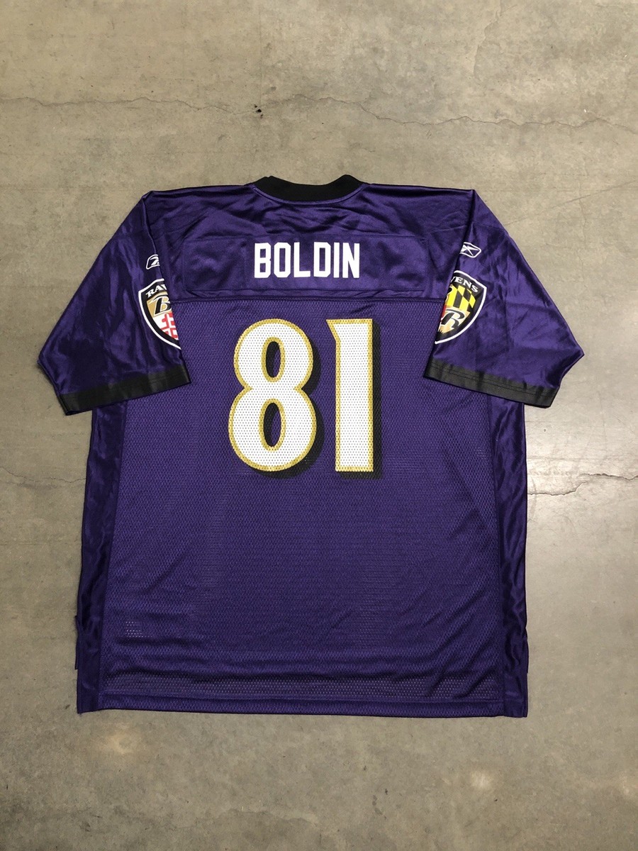 Baltimore Ravens Anquan Boldin #81 Reebok NFL Purple Jersey Men's