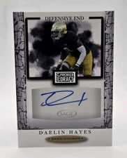 2021 Sage Premier Draft - Autographs Daelin Hayes #A51 (AU, RC)