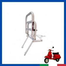 Portapacco Posteriore per PIAGGIO VESPA PX 125 150 200 E ARCOBALENO Bianco