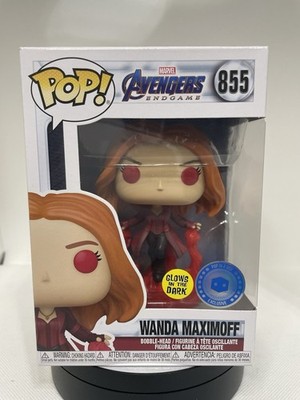 Funko Pop Marvel Avengers Endgame Wanda Maximoff Glow 855 PIAB Exclusive Mint