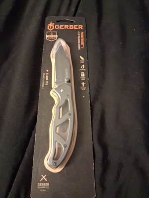 Gerber Paraframe I Folding Knife, 2.2 in Titanium-Coated Stainless Steel Plain
